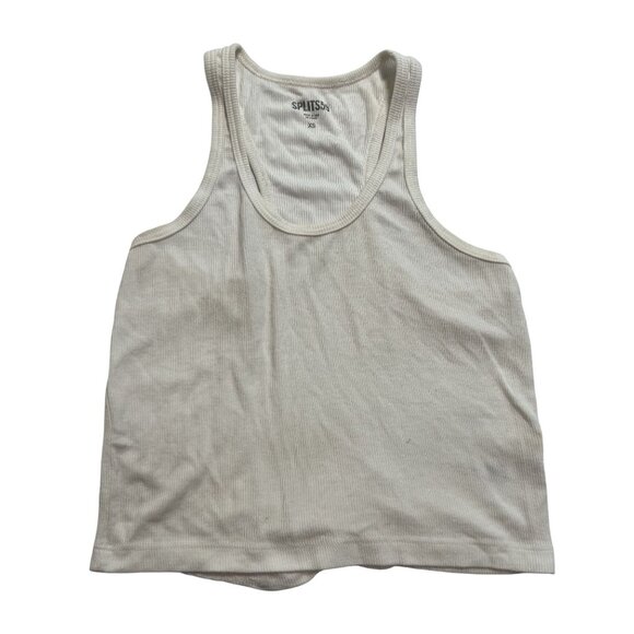 Splits59 Ashby Rib Tank Top in White - Picture 1 of 5